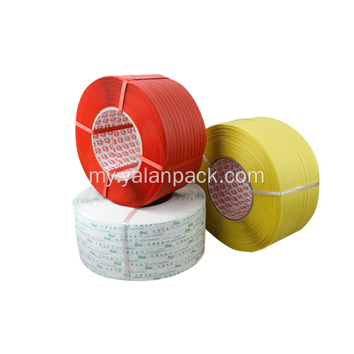 အဖြူရောင်အရောင်ပလပ်စတစ်ထုပ်ပိုး polypropylene strapping